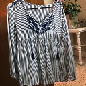 Old navy peplum blouse